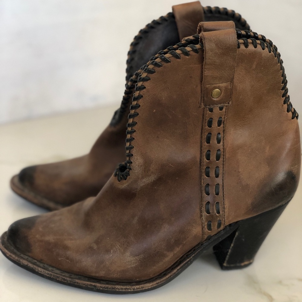 Leather ankle boots by Jeffrey Campbell